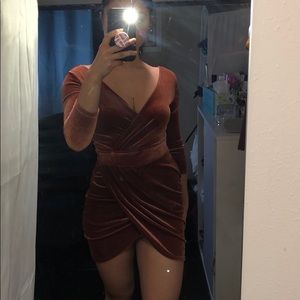 Fashion nova velour bodycon dress